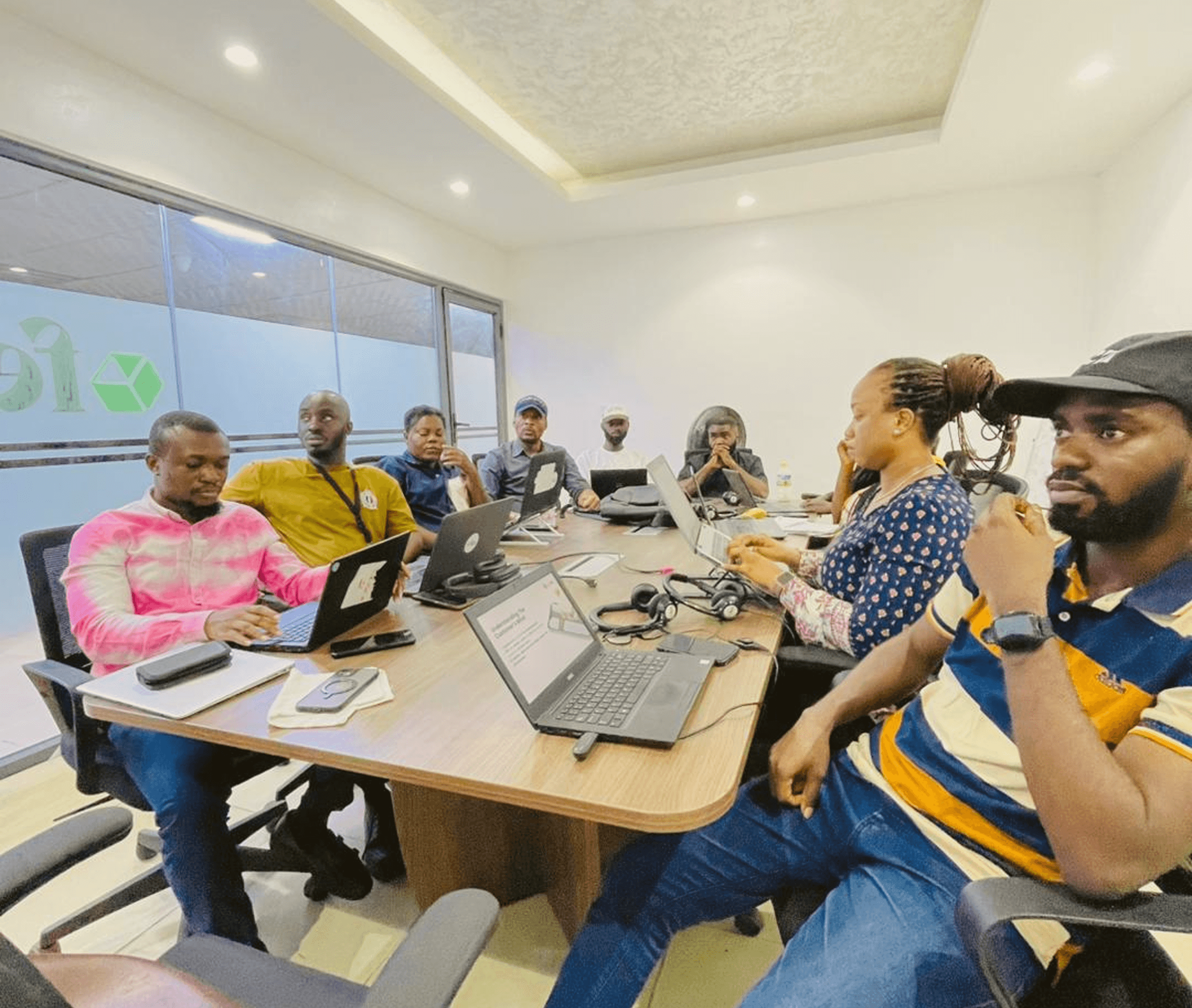 Kemmal Onuoha presenting